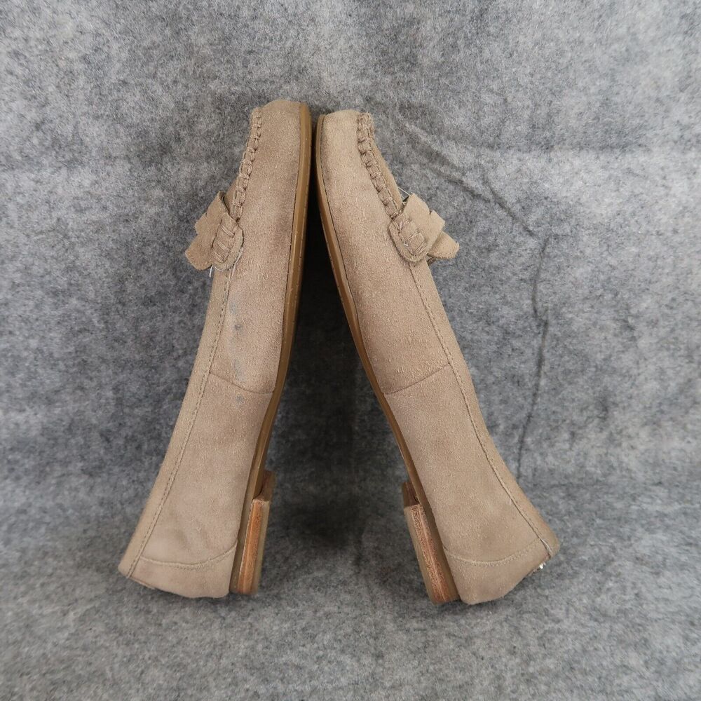 Michael Kors Shoes Womens 6.5 Loafer Leather Moccasin Slip On Fashion Career Tan - Picture 8 of 14